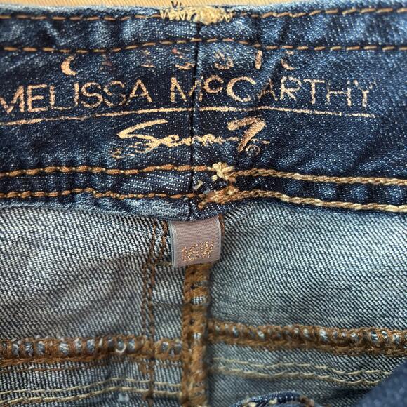 Melissa Mccarthy Seven7 Straight Size 16W Jeans Medium Wash - Picture 2 of 4